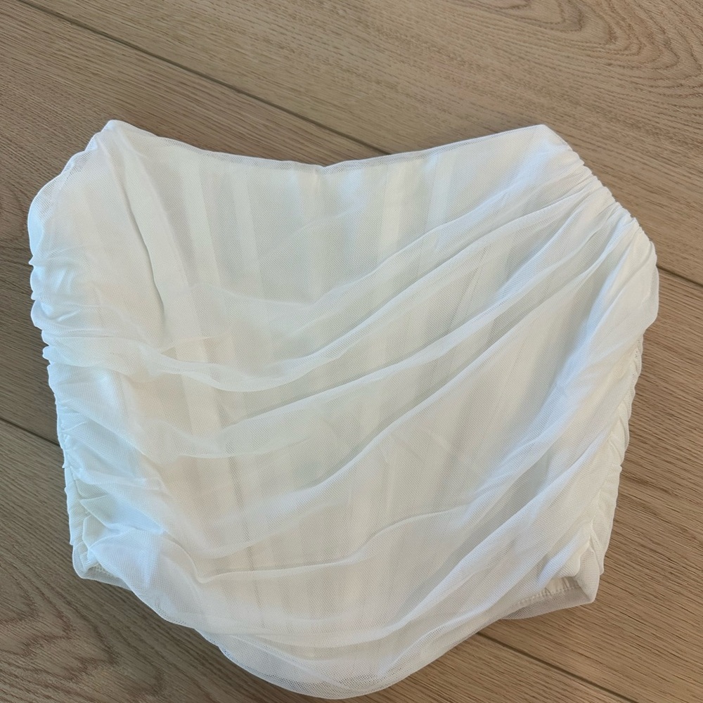 White Corset Top Small (fits like XS/S)